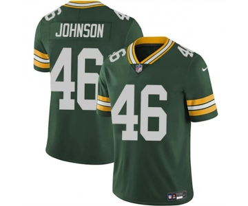 Men's Green Bay Packers #46 Amar Johnson Green 2025 Vapor Untouchable Limited Football Stitched Jersey