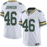 Men's Green Bay Packers #46 Amar Johnson White 2025 Vapor Untouchable Limited Football Stitched Jersey