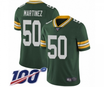 Men's Green Bay Packers #50 Blake Martinez Green Team Color Vapor Untouchable Limited Player 100th Season Football Jersey