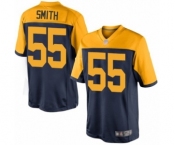 Men's Green Bay Packers #55 Za'Darius Smith Limited Navy Blue Alternate Football Jersey