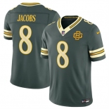 Men's Green Bay Packers #8 Josh Jacobs Dark Green 2026 F.U.S.E. Rivalries Collection Limited Football Stitched Jersey