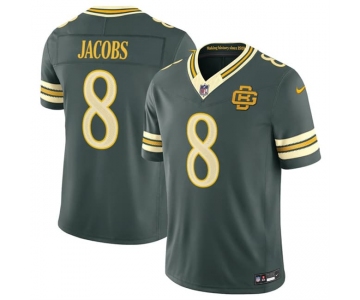 Men's Green Bay Packers #8 Josh Jacobs Dark Green 2026 F.U.S.E. Rivalries Collection Limited Football Stitched Jersey