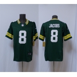Men's Green Bay Packers #8 Josh Jacobs Green Vapor 2025 F.U.S.E. Limited Football Stitched Jersey Men's Green Bay Packers #8 Josh Jacobs Green Vapor 2025 F.U.S.E. Limited Football Stitched Jersey