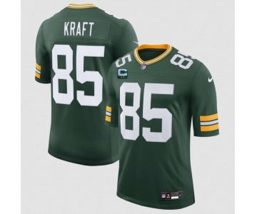 Men's Green Bay Packers #85 Tucker Kraft Green 2026 With 2-Star C Patch New Vapor Untouchable Limited Football Stitched Jersey
