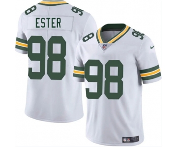Men's Green Bay Packers #98 James Ester White 2025 Vapor Untouchable Limited Football Stitched Jersey