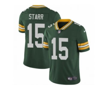 Men's Nike Green Bay Packers #15 Bart Starr Vapor Untouchable Limited Green Team Color NFL Jersey
