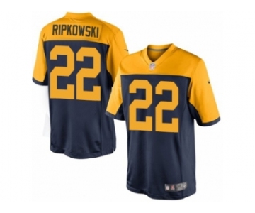Men's Nike Green Bay Packers #22 Aaron Ripkowski Limited Navy Blue Alternate NFL Jersey