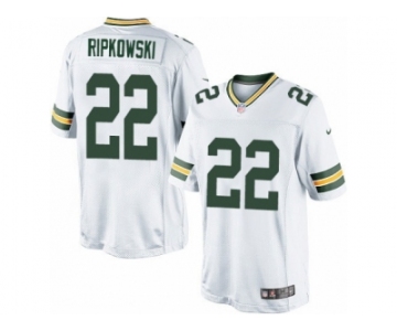 Men's Nike Green Bay Packers #22 Aaron Ripkowski Limited White NFL Jersey