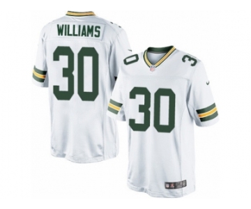 Men's Nike Green Bay Packers #30 Jamaal Williams Limited White NFL Jersey