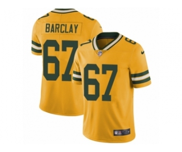 Men's Nike Green Bay Packers #67 Don Barclay Limited Gold Rush NFL Jersey