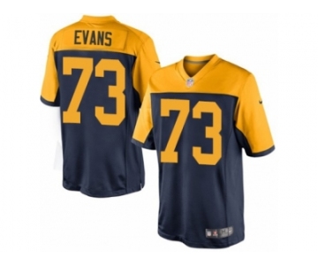 Men's Nike Green Bay Packers #73 Jahri Evans Limited Navy Blue Alternate NFL Jersey