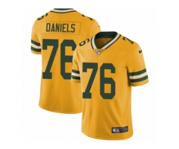 Men's Nike Green Bay Packers #76 Mike Daniels Limited Gold Rush NFL Jersey