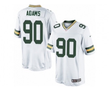 Men's Nike Green Bay Packers #90 Montravius Adams Limited White NFL Jersey