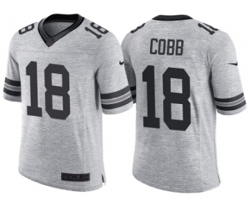 Nike Green Bay Packers #18 Randall Cobb 2016 Gridiron Gray II Men's NFL Limited Jersey