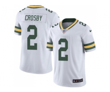 Nike Green Bay Packers #2 Mason Crosby White Men's Stitched NFL Limited Rush Jersey
