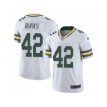Nike Green Bay Packers #42 Oren Burks White Men Stitched NFL Vapor Untouchable Limited Jersey