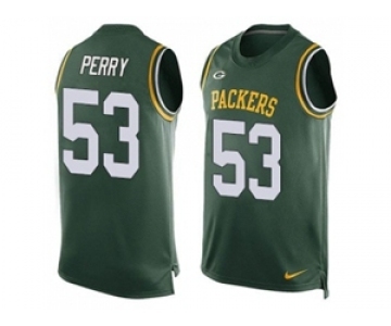 Nike Green Bay Packers #53 Nick Perry Green Team Color Men's Stitched NFL Limited Tank Top Jersey