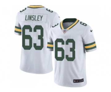 Nike Green Bay Packers #63 Corey Linsley White Men's Stitched NFL Limited Rush Jersey