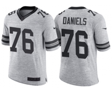 Nike Green Bay Packers #76 Mike Daniels 2016 Gridiron Gray II Men's NFL Limited Jersey