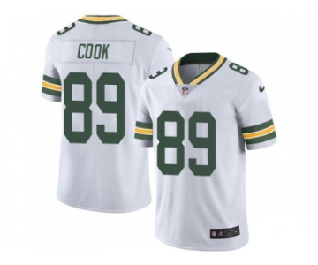 Nike Green Bay Packers #89 Jared Cook White Men's Stitched NFL Limited Rush Jersey