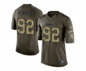 nike nfl jerseys green bay packers #92 r.white army green[nike Limited Salute To Service]