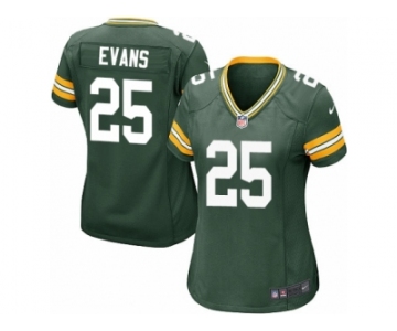 Women Nike Green Bay Packers #25 Marwin Evans Game Green Team Color NFL Jersey