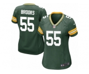 Women Nike Green Bay Packers #55 Ahmad Brooks Game Green Team Color NFL Jersey
