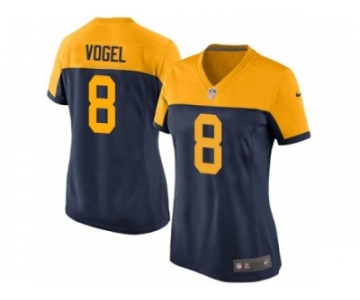 Women Nike Green Bay Packers #8 Justin Vogel Game Navy Blue Alternate NFL Jersey