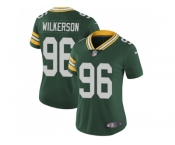 Women Nike Green Bay Packers #96 Muhammad Wilkerson Green Team Color Stitched NFL Vapor Untouchable Limited Jersey