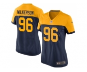 Women Nike Green Bay Packers #96 Muhammad Wilkerson Navy Blue Alternate Stitched NFL New Limited Jersey