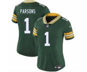 Women's Green Bay Packers #1 Micah Parsons Green 2025 Vapor Untouchable Limited Stitched Football Jersey Women's Green Bay Packers #1 Micah Parsons Green 2025 Vapor Untouchable Limited Stitched Football Jersey