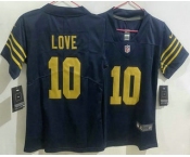 Women's Green Bay Packers #10 Jordan Love Limited Navy Vapor Jersey Women's Green Bay Packers #10 Jordan Love Limited Navy Vapor Jersey