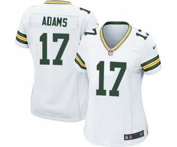 Women's Green Bay Packers #17 Davante Adams Game White Football Jersey