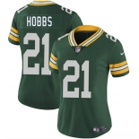 Women's Green Bay Packers #21 Nate Hobbs Green 2025 Vapor Untouchable Limited Stitched Jersey