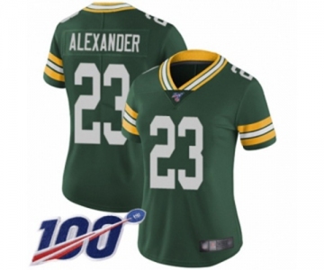 Women's Green Bay Packers #23 Jaire Alexander Green Team Color Vapor Untouchable Limited Player 100th Season Football Jersey
