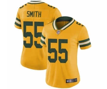 Women's Green Bay Packers #55 Za'Darius Smith Limited Gold Rush Vapor Untouchable Football Jersey