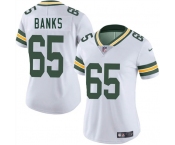Women's Green Bay Packers #65 Aaron Banks White 2025 Vapor Untouchable Limited Football Stitched Jersey