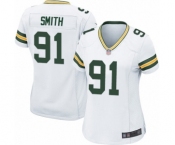 Women's Green Bay Packers #91 Preston Smith Game White Football Jersey