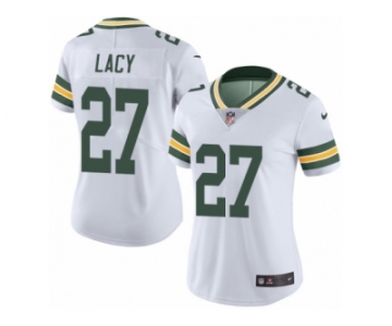 Women's Nike Green Bay Packers #27 Eddie Lacy Limited White Rush NFL Jersey