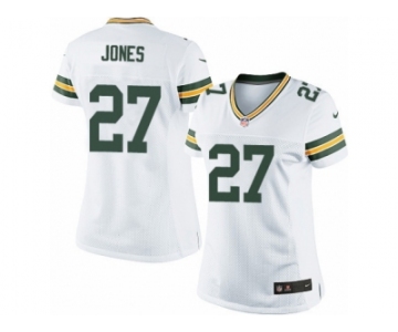 Women's Nike Green Bay Packers #27 Josh Jones Limited White NFL Jersey