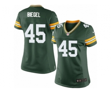 Women's Nike Green Bay Packers #45 Vince Biegel Limited Green Team Color NFL Jersey