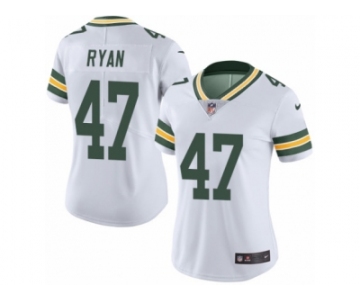 Women's Nike Green Bay Packers #47 Jake Ryan Limited White Rush NFL Jersey