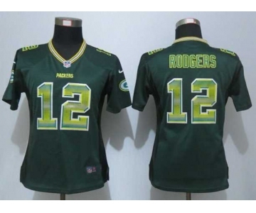 nike women nfl jerseys green bay packers #12 rodgers green[Strobe Limited]