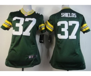 nike women nfl jerseys green bay packers #37 sam shields green[nike]