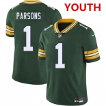 Youth Green Bay Packers #1 Micah Parsons Green 2025 Vapor Untouchable Limited Football Stitched Jersey Youth Green Bay Packers #1 Micah Parsons Green 2025 Vapor Untouchable Limited Football Stitched Jersey
