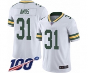 Youth Green Bay Packers #31 Adrian Amos White Vapor Untouchable Limited Player 100th Season Football Jersey