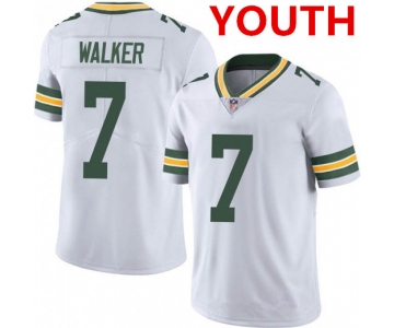 Youth Green Bay Packers #7 Quay Walker White Vapor Untouchable Limited Stitched Football Jersey