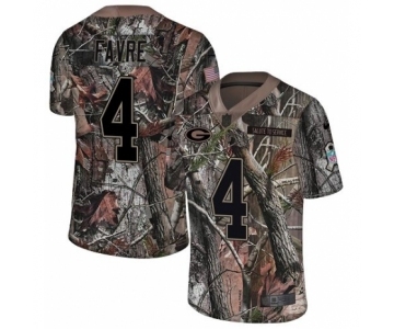 Youth Nike Green Bay Packers #4 Brett Favre Limited Camo Rush Realtree NFL Jersey
