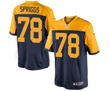Youth Nike Green Bay Packers #78 Jason Spriggs Limited Navy Blue Alternate NFL Jersey