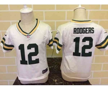 nike kids nfl jerseys green bay packers #12 rodgers white[nike]